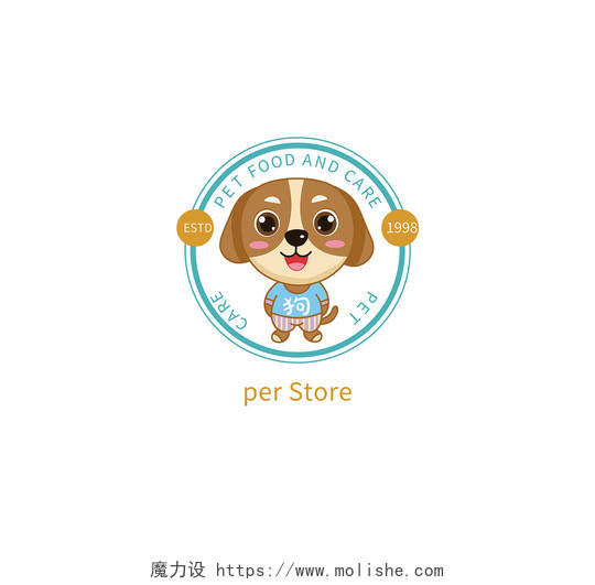 宠物店标志宠物店LOGO标识标志设计logo设计宠物店log宠物店logo